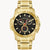 MENS GOLD TONE STAINLESS STEEL CARAVELLE WATCH