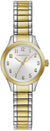 LADIES TWO TONE CARAVELLE WATCH WITH EXPANSION BAND
