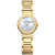 Ladies gold tone bering watch with mother of pearl