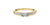 10 karat yellow & white gold mini diamond ring
