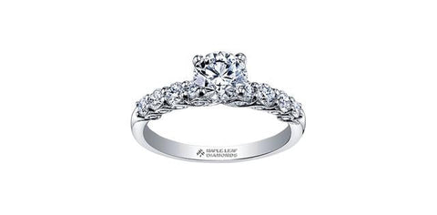 Maple Leaf Canadian diamond engagement ring 210-10741