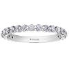 One lady's 18 karat white (14% palladium) nickel free Maple Leaf Canadian Diamond band