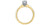 14/18 karat yellow & white gold Canadian  .50 carat diamond engagement ring