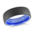 Tungsten ring sz 10 black & blue