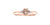 10 karat rose gold morganite & diamond ring