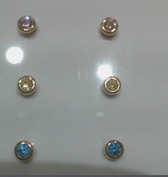 10KY BIRTHSTONE EARRINGS