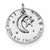 STERLING SILVER "I LOVE YOU TO THE MOON AND BACK" BRACELET CHARM