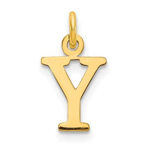 S/S GOLD PLATE "Y"