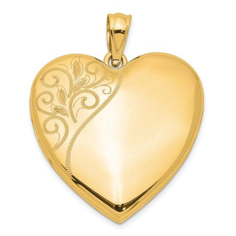 S/S GOLD PLT HRT LOCKET