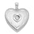 Sterling silver dancing cubic zirconia heart locket