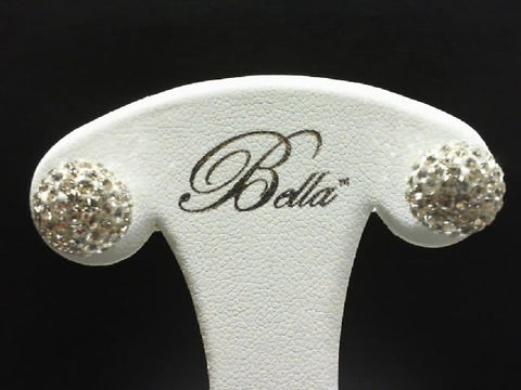 10KY CZ BALL EARRINGS