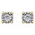 10 karat yellow gold diamond stud earrings