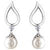 10 KARAT WHITE GOLD EARRINGS WITH 0.042 CARATS PER