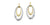 10 karat white & yellow gold Canadian Diamond dangle earrings