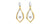 14 karat white & yellow gold canadian diamond earri