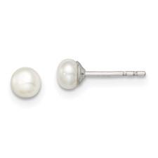 S/S 3-4MM PEARL STUDS