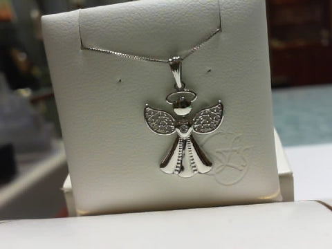 10kw diamond angel pendant