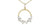 10 karat yellow gold diamond circle pendant