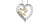 STERLING SILVER & 10K YELLOW GOLD DIAMOND HEART NECKLACE