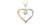 10 karat white & yellow gold canadian diamond heart