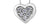 10 karat white gold diamond heart pendant