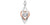 10 karat white & rose gold diamond pendant