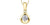 10K yellow gold Canadian diamond pendant