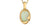 10 karat yellow gold opal pendant