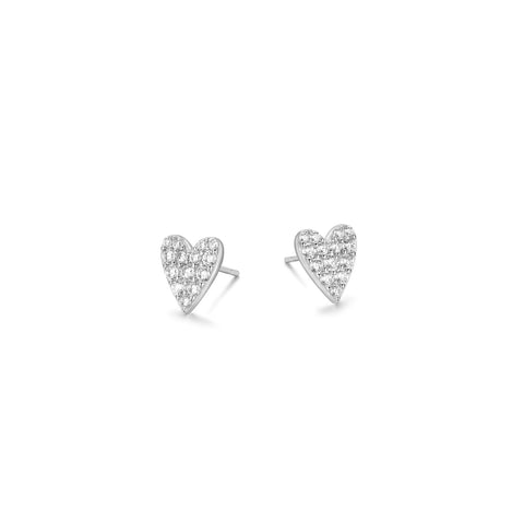 REIGN S/S CZ HRT EARS