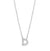 REIGN STERLING SILVER CUBIC ZIRCONIA D NECKLACE.