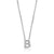 REIGN STERLING SILVER CUBIC ZIRCONIA B NECKLACE
