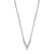 REIGN STERLING SILVER CUBIC ZIRCONIA V NECKLACE