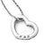 Sterling silver heart with diamonds and chain