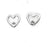 WHITE ICE DIAMOND HEART EARRINGS