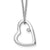 White Ice sterling silver & diamond heart necklace