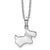 White Ice sterling silver & diamond puppy necklace