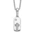 White Ice sterling silver & diamond cross dogtag.