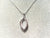 STERLING SILVER ELLE PENDENT WITH CUBIC ZIRCONIAS, COMES WITH A 15.75+2" CHAIN