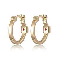 ELLE SS GLD PLT15MM  HOOP