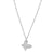 ELLE STERLING SILVER CUBIC ZIRCONIA BUTTERFLY NECKLACE
