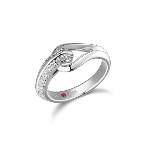 ELLE S/S CZ RING SZ 7