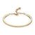STERLING SILVER GOLD PLATED CUBIC ZIRCONIA BANGLE