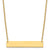 Gold plated bar necklace