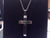 Chisel Stainless Steel Brushed and Polished Cross on a 22 inch Cable Chain Necklace