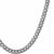 MENS STAINLESS STEEL POLISHED 22" CURB CHAIN