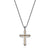 STEELX CROSS WITH GOLD TONE ACCENTS