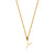 STEELX GOLD TONE INITIAL Y NECKLACE
