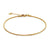 STEELX GOLD TONE SNAKE CHAIN ANKLET