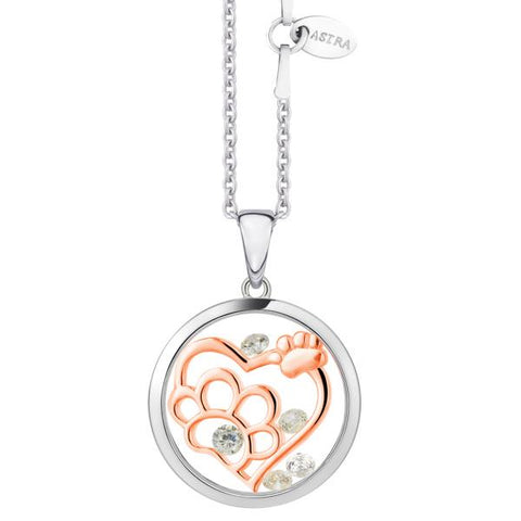 Astra sterling silver series furry friends pendant