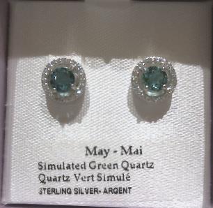 SS MAY POST EARRING CZ &